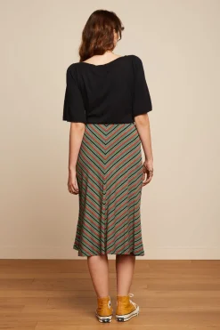 King Louie Rokken|Juno Skirt Castillo Stripe Black