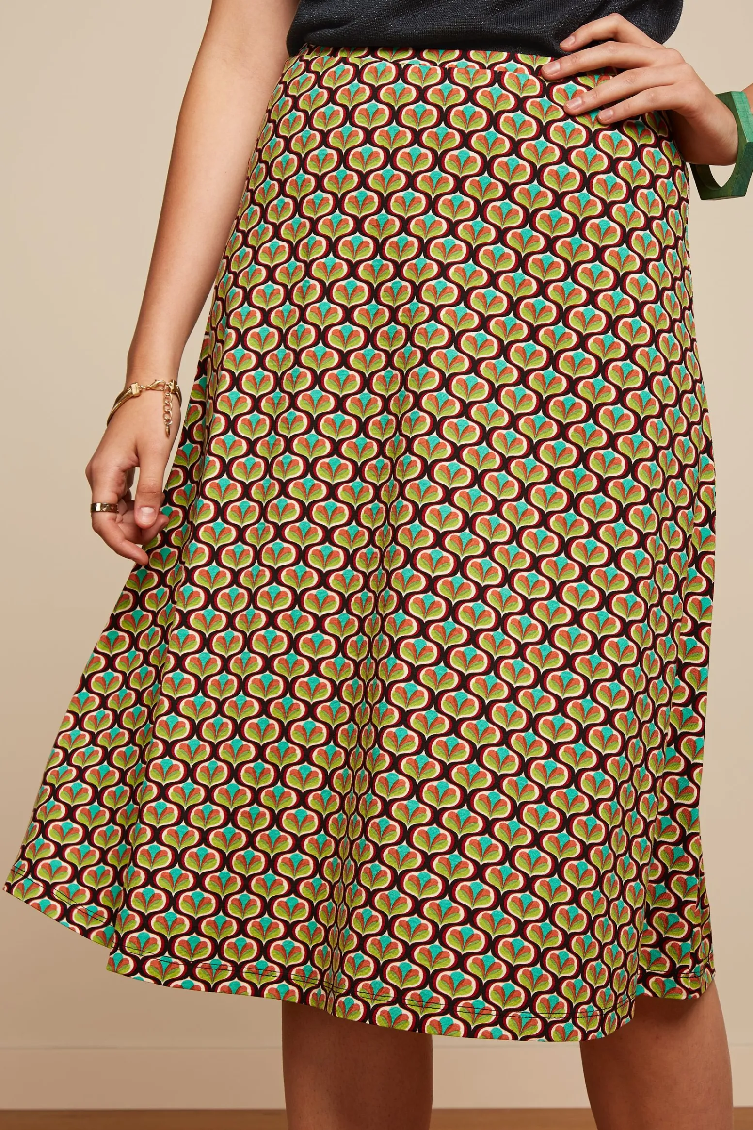 King Louie Rokken|Juno Skirt Indy Delphinium Green