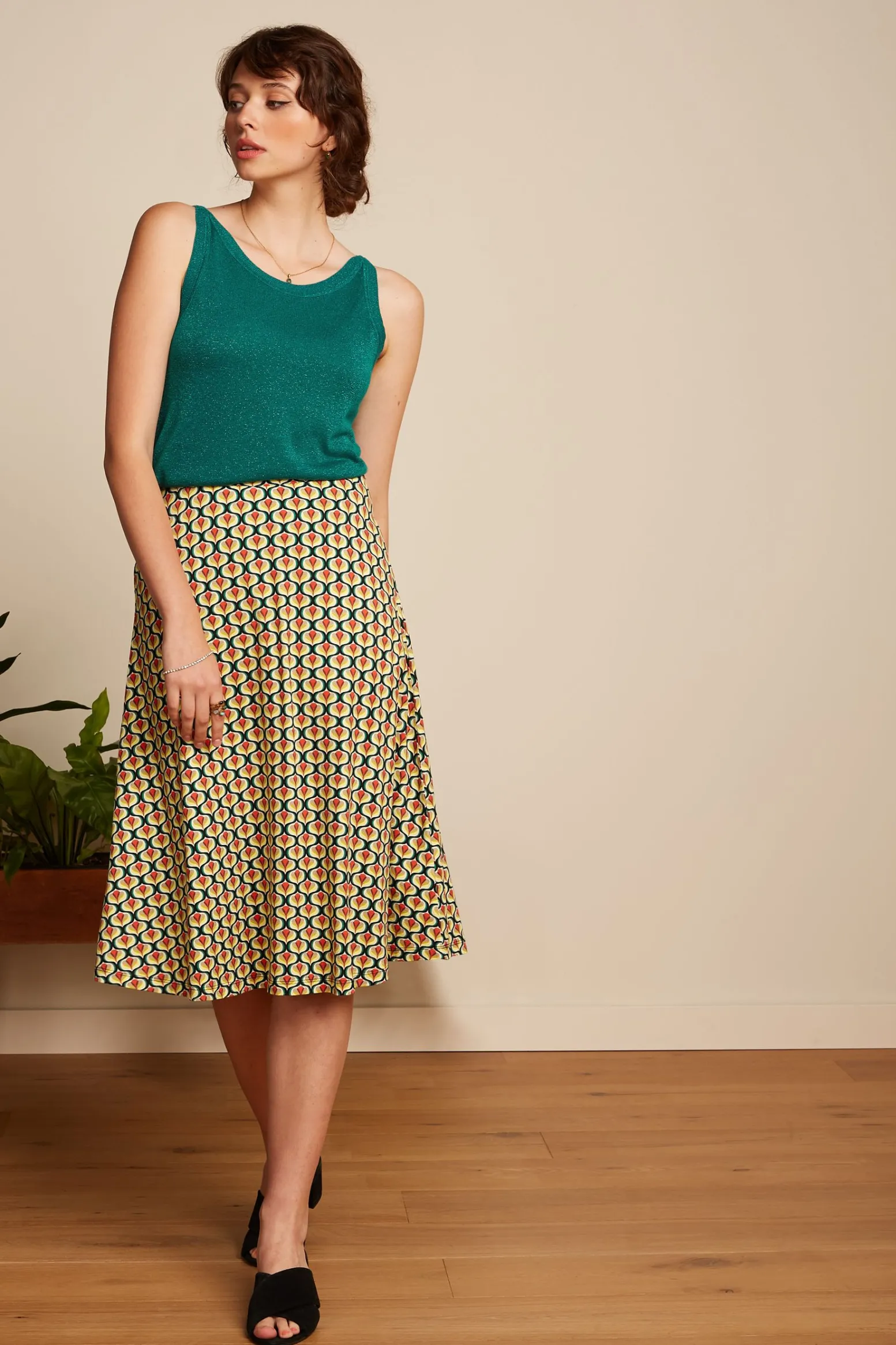 King Louie Rokken|Juno Skirt Indy Sun Orange