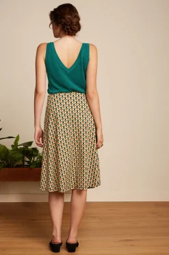 King Louie Rokken|Juno Skirt Indy Sun Orange