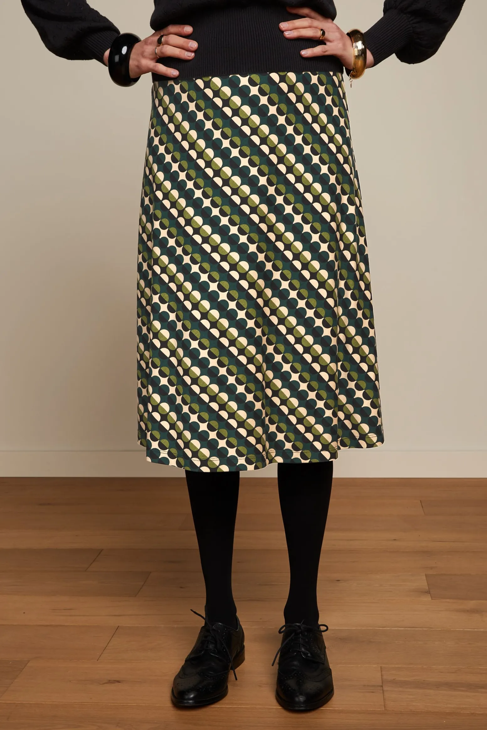 King Louie Rokken|Juno Skirt Quincy Pine Green