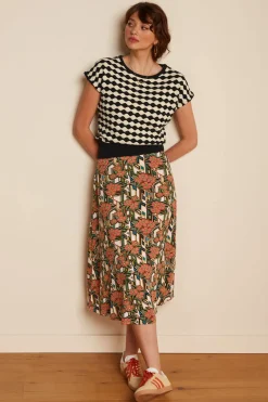 King Louie Rokken|Juno Skirt Ryder Langoustino Orange
