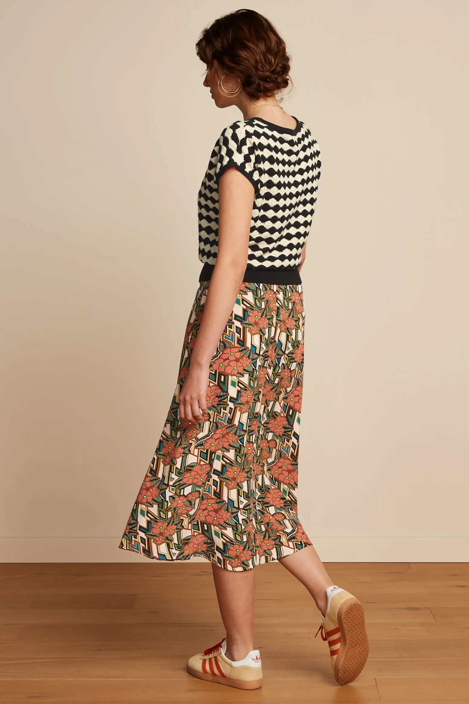 King Louie Rokken|Juno Skirt Ryder Langoustino Orange