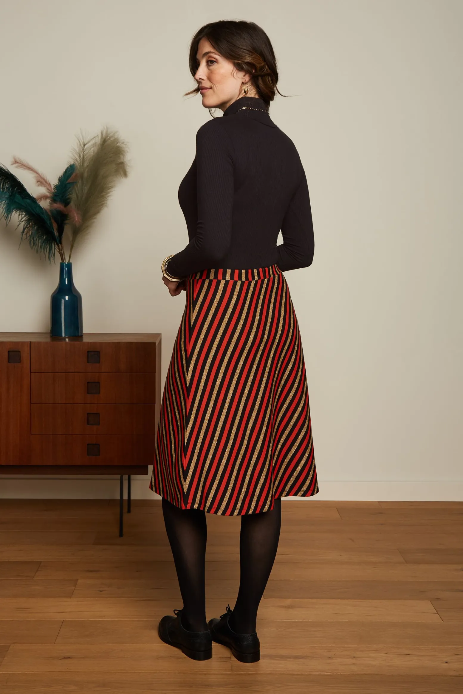 King Louie Rokken|Juno Skirt Spritz Spicy Orange