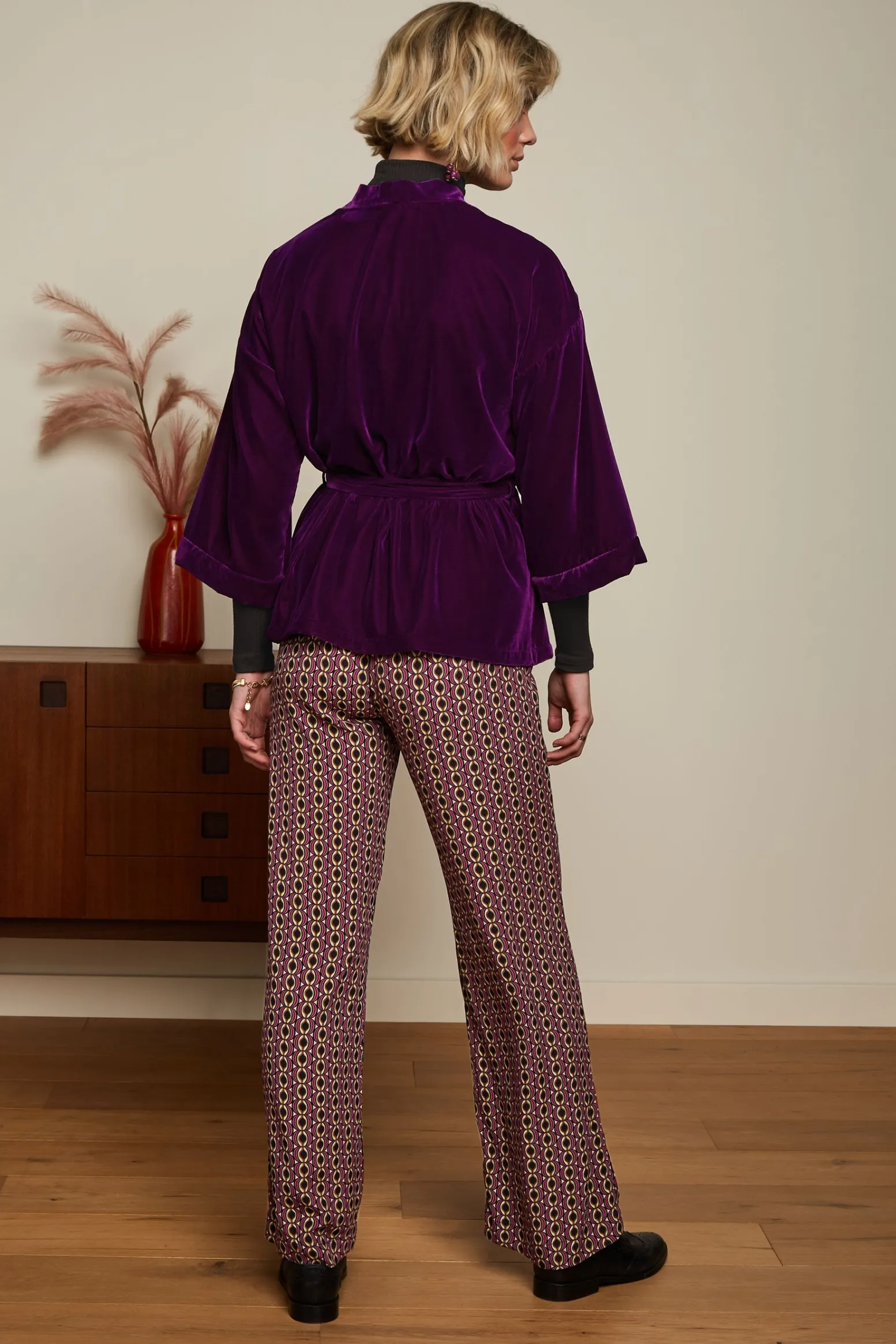 King Louie Jassen & Blazers|Kimono Jacket Gamine Royale Purple
