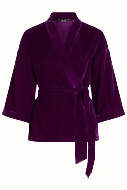 King Louie Jassen & Blazers|Kimono Jacket Gamine Royale Purple