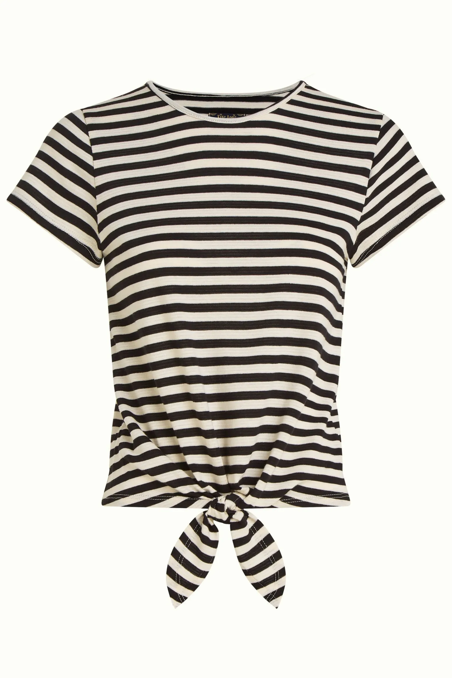 King Louie Tops & Shirts|Knot T-Shirt Chopito Stripe Black