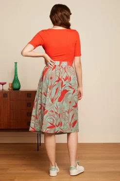 King Louie Rokken|Layla Skirt Callier Ash Green