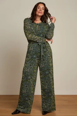 King Louie Jumpsuits|Lee Jumpsuit Glam Dragonfly Green