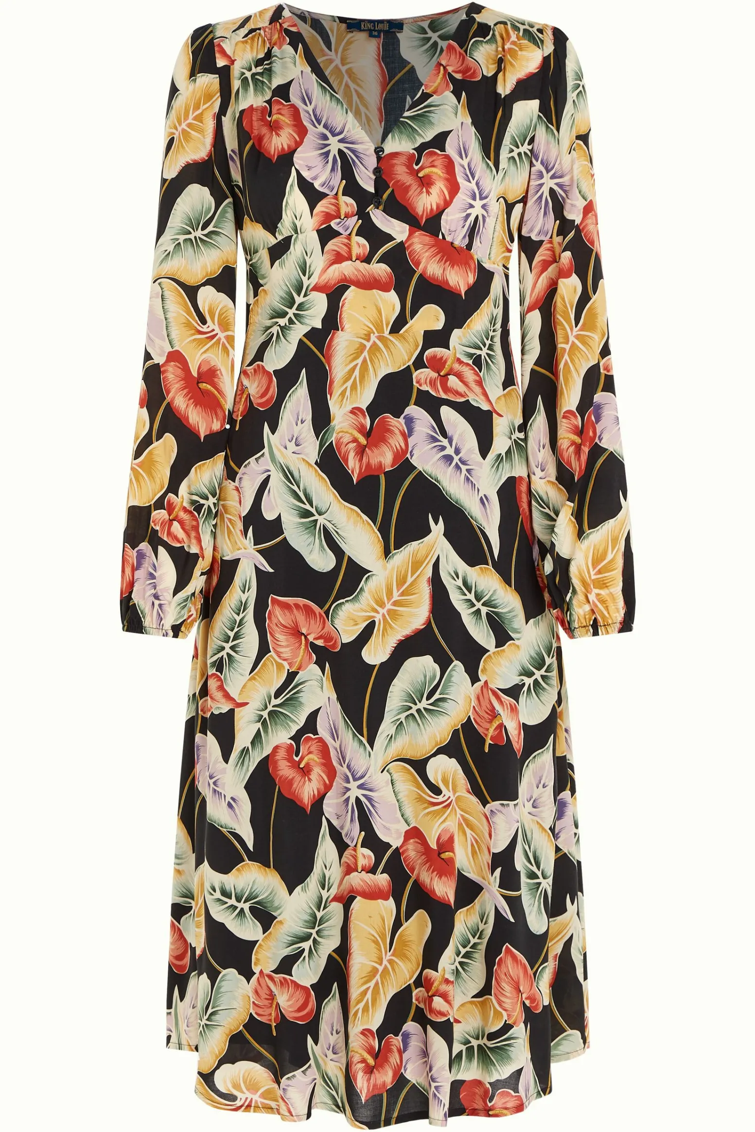 King Louie Jurken|Lelia Dress Marmora Black