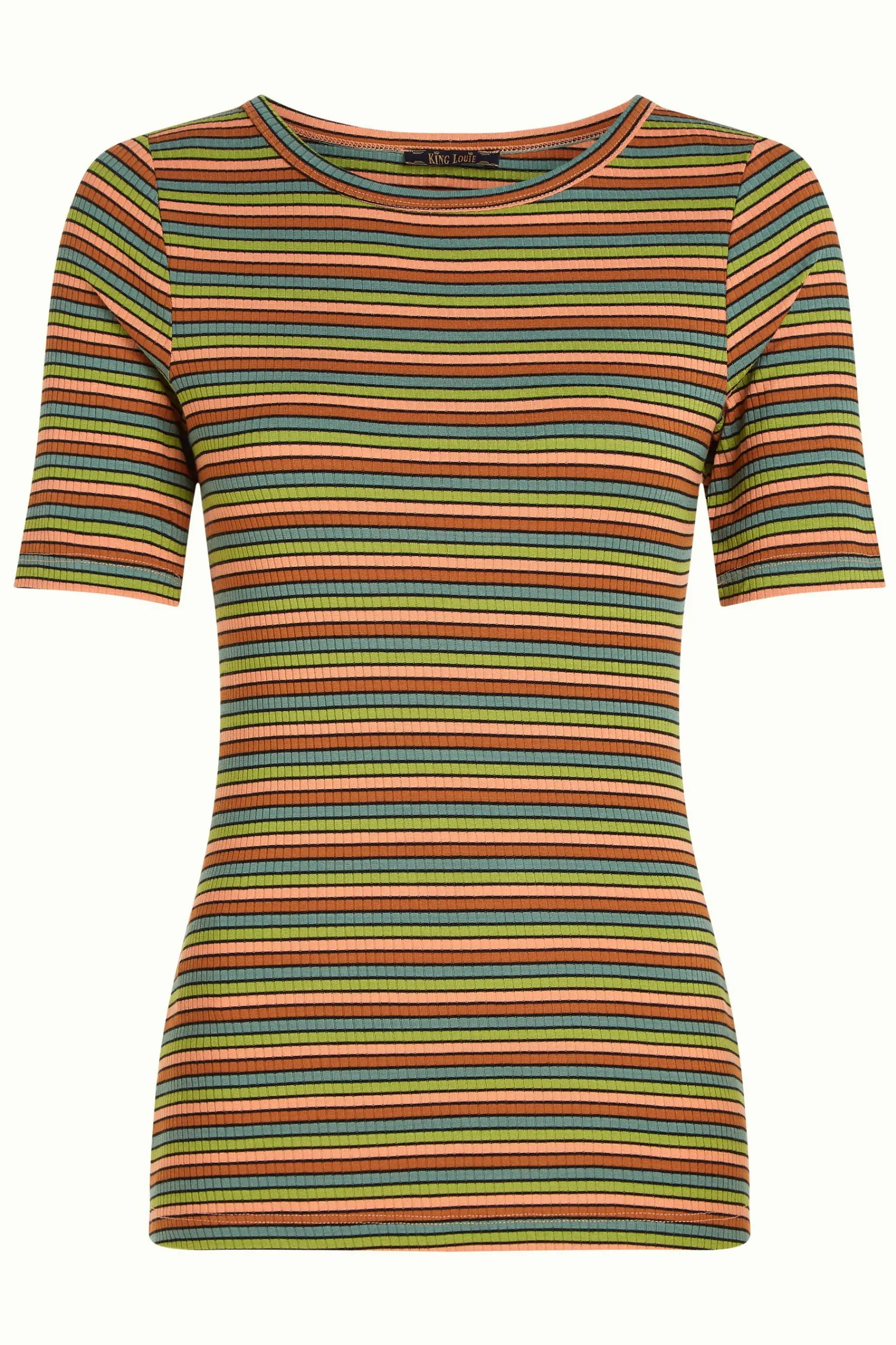 King Louie Tops & Shirts|Lily Tee Cleo Stripe Black