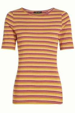 King Louie Tops & Shirts|Lily Tee Cleo Stripe Cream