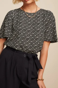 King Louie Tops & Shirts|Lizzy Top Frankie Black