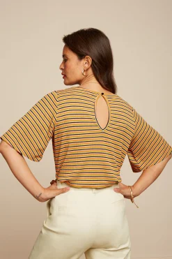 King Louie Tops & Shirts|Lizzy Top Gardena Stripe Black