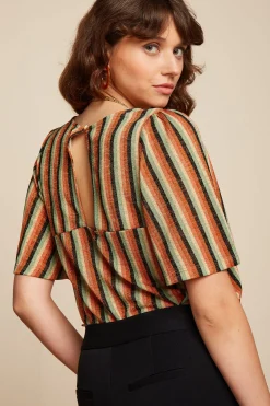 King Louie Tops & Shirts|Lizzy Top Piso Stripe Black