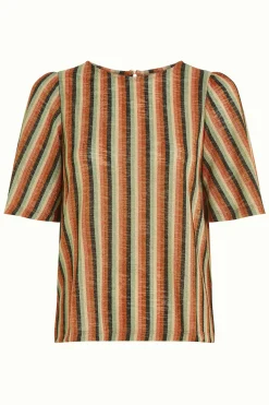 King Louie Tops & Shirts|Lizzy Top Piso Stripe Black