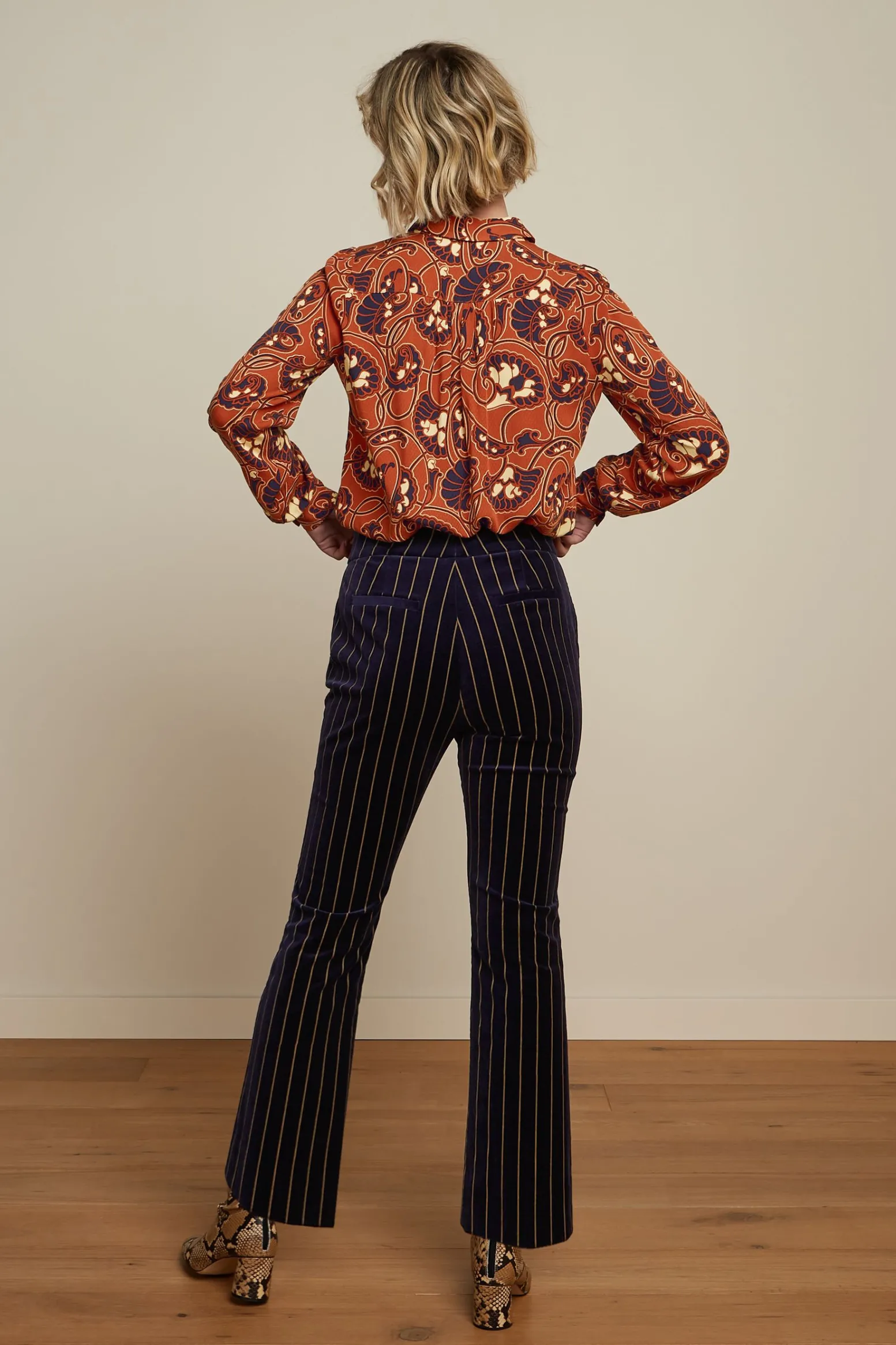King Louie Blouses|Maisie Blouse Cecilia Spicy Brown