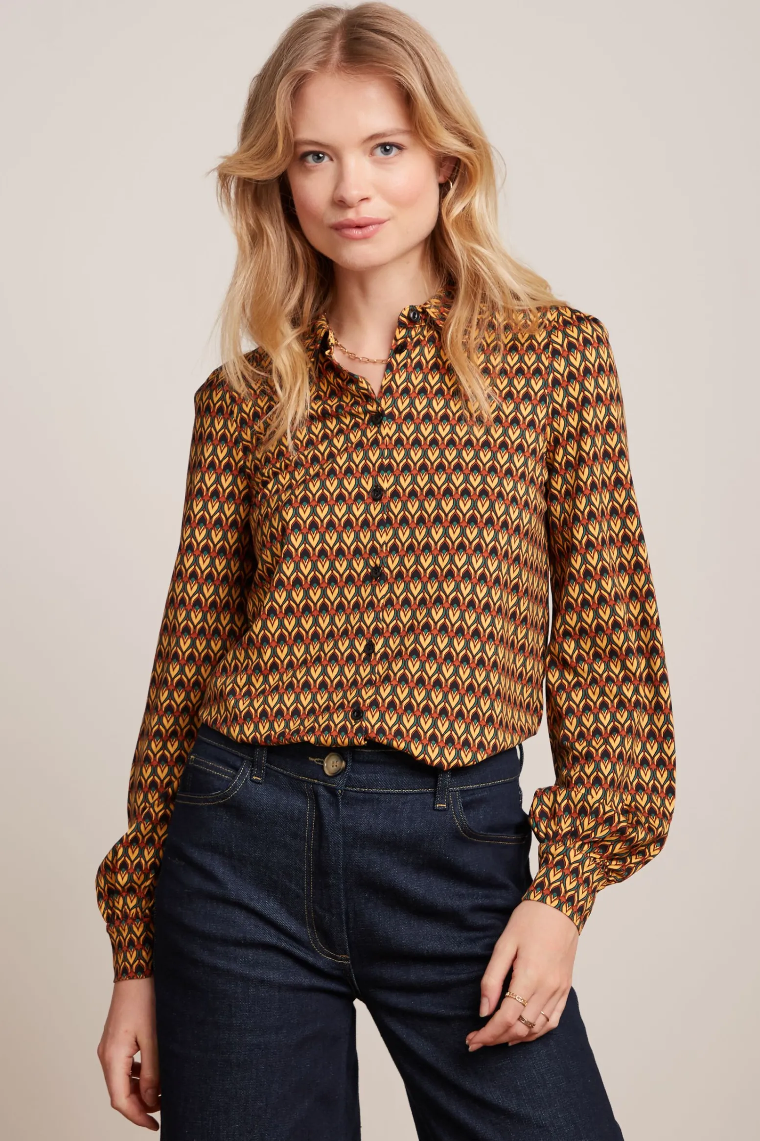 King Louie Blouses|Maisie Blouse Dandy Black