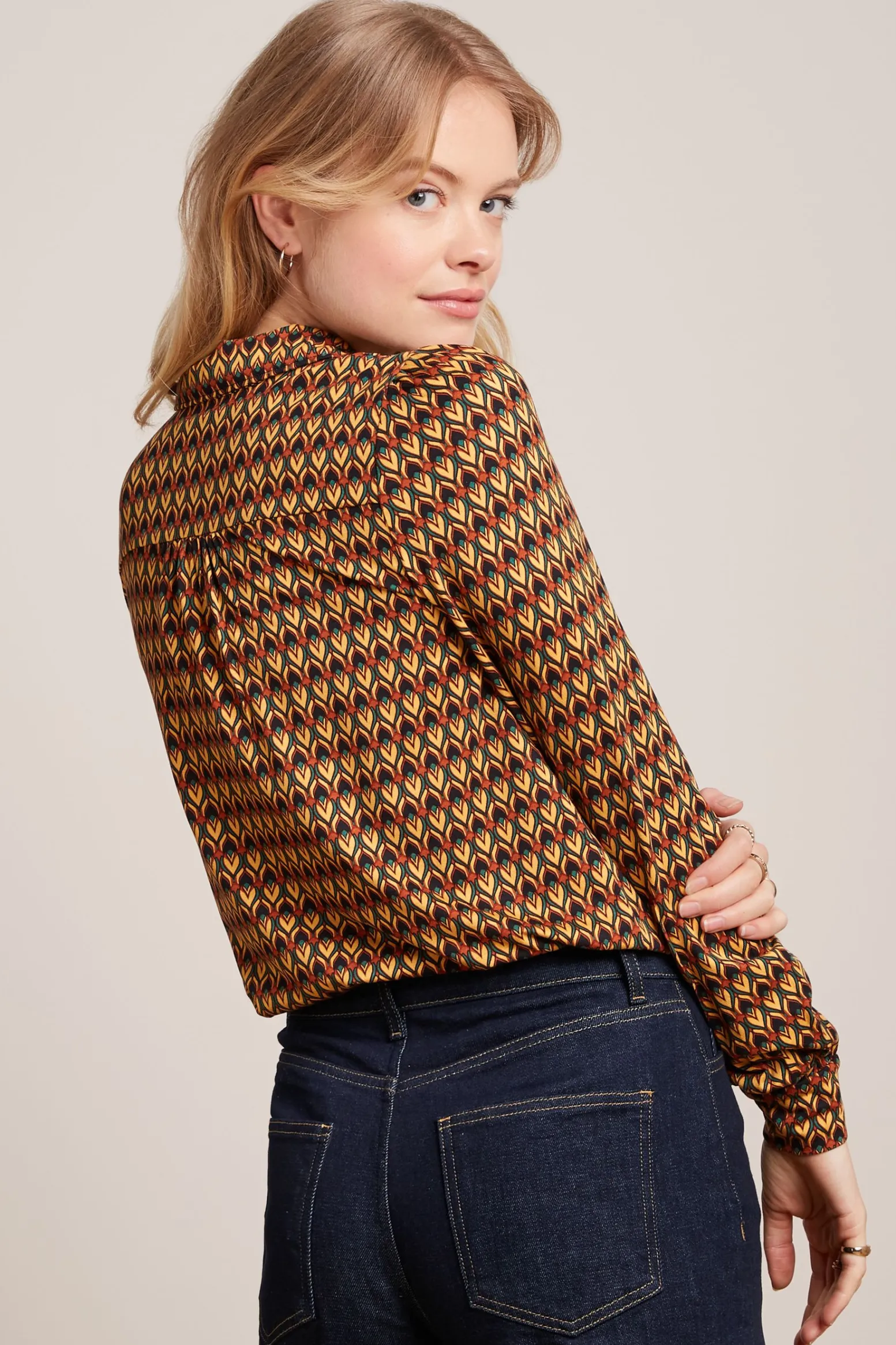 King Louie Blouses|Maisie Blouse Dandy Black