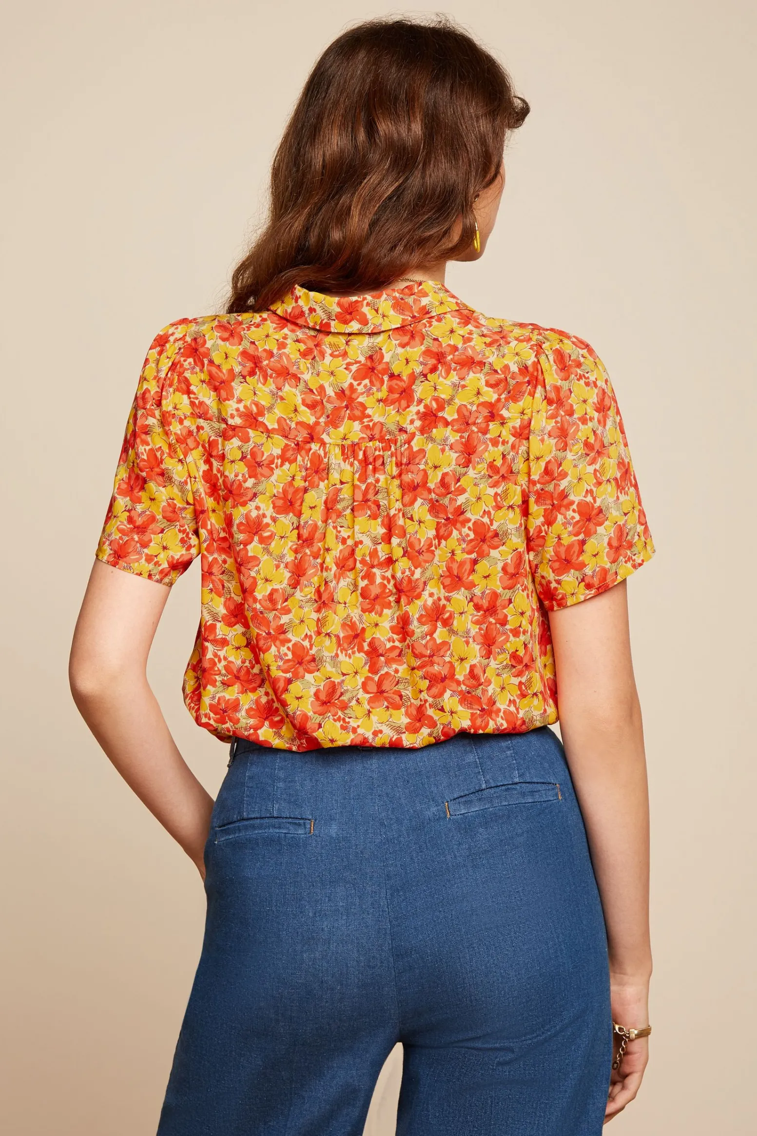King Louie Blouses|Maisie Blouse Doree Fiesta Red