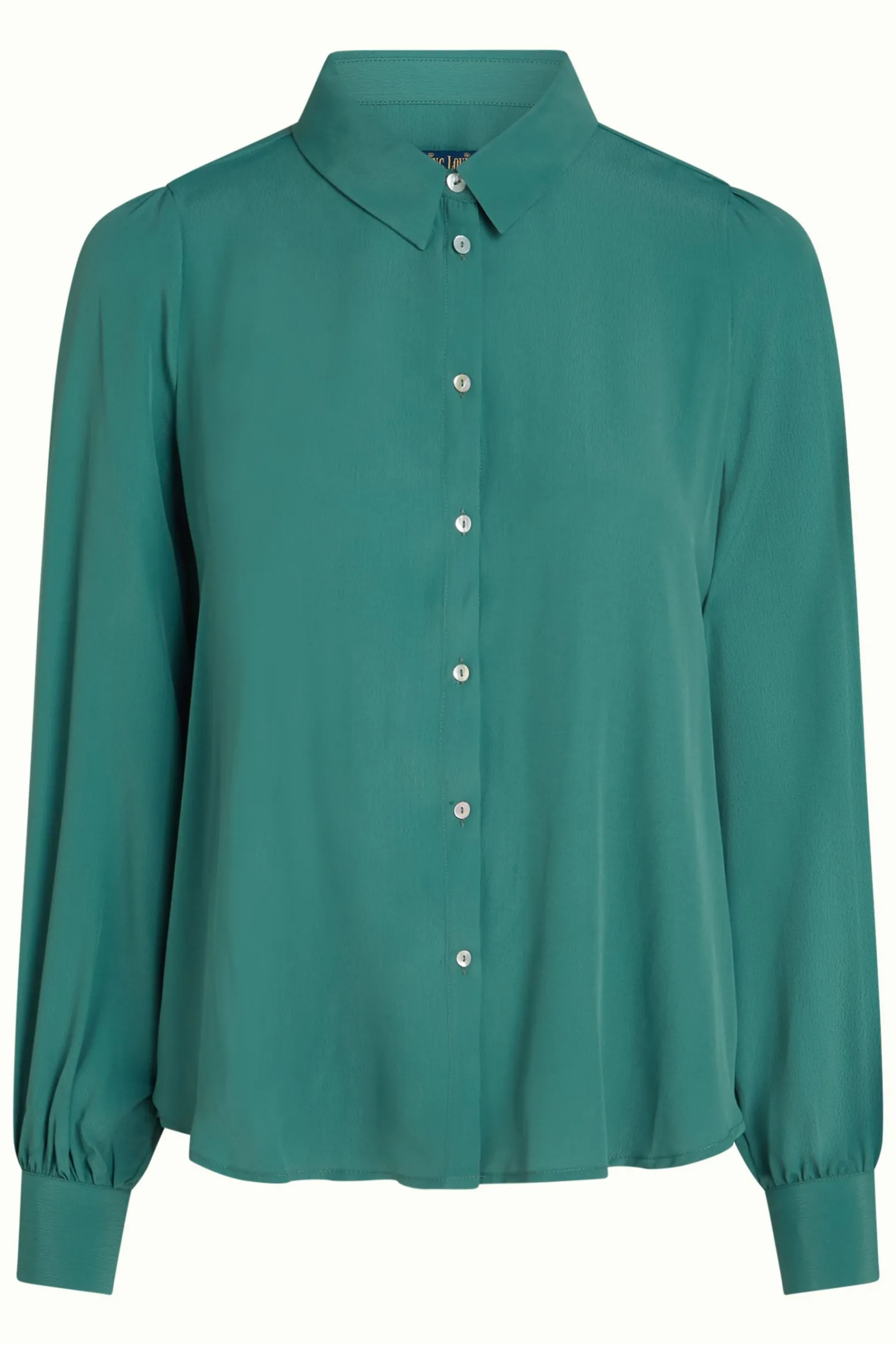King Louie Blouses|Maisie Blouse Etoile Smoke Green