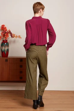 King Louie Blouses|Maisie Blouse Etoile Framboise Pink