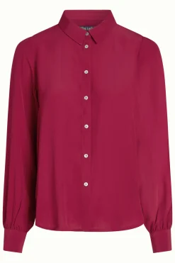 King Louie Blouses|Maisie Blouse Etoile Framboise Pink
