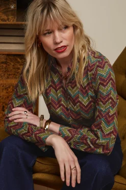 King Louie Blouses|Maisie Blouse Farley Cabernet Red