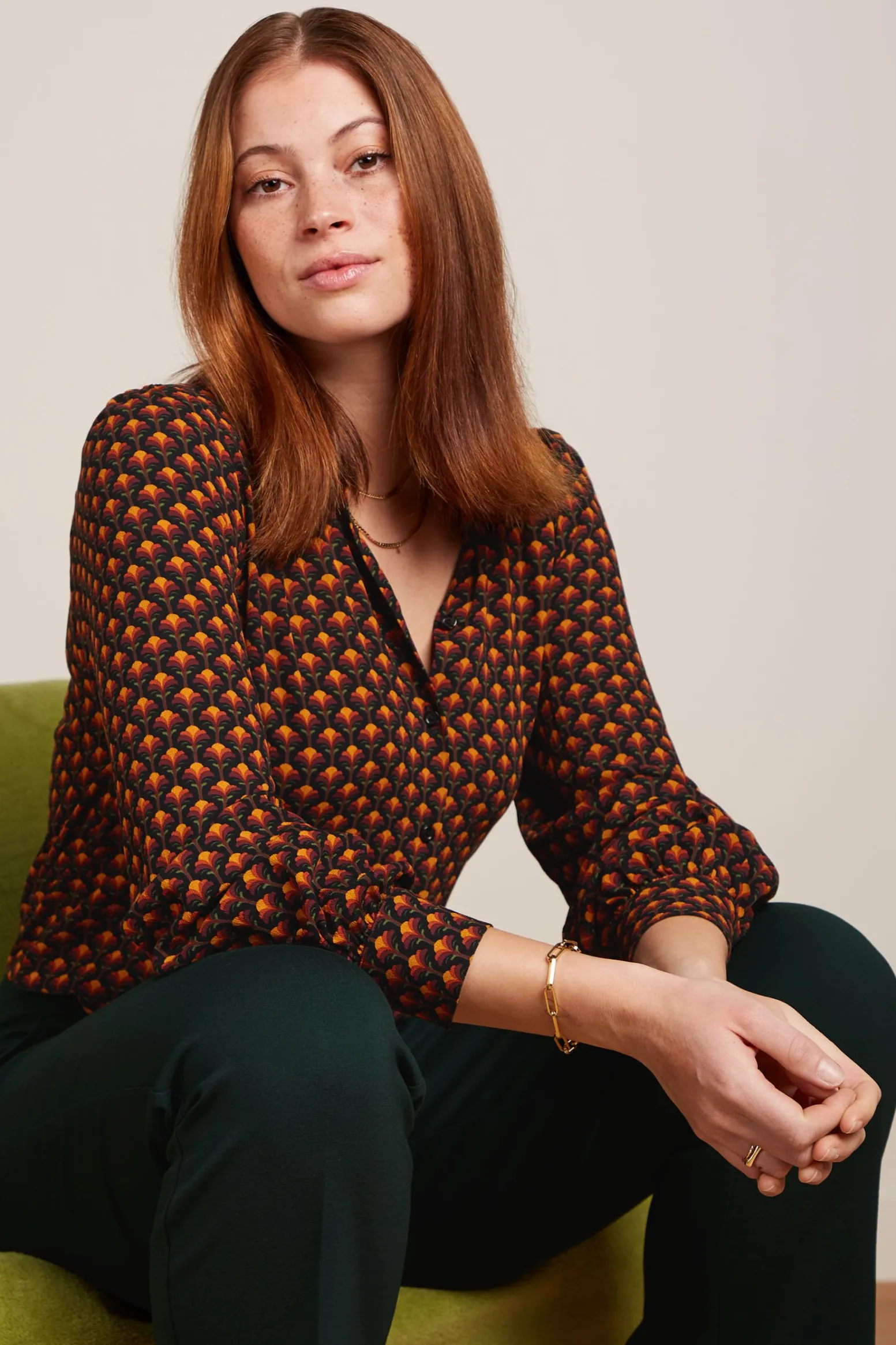 King Louie Blouses|Maisie Blouse Mayfield Beet Red