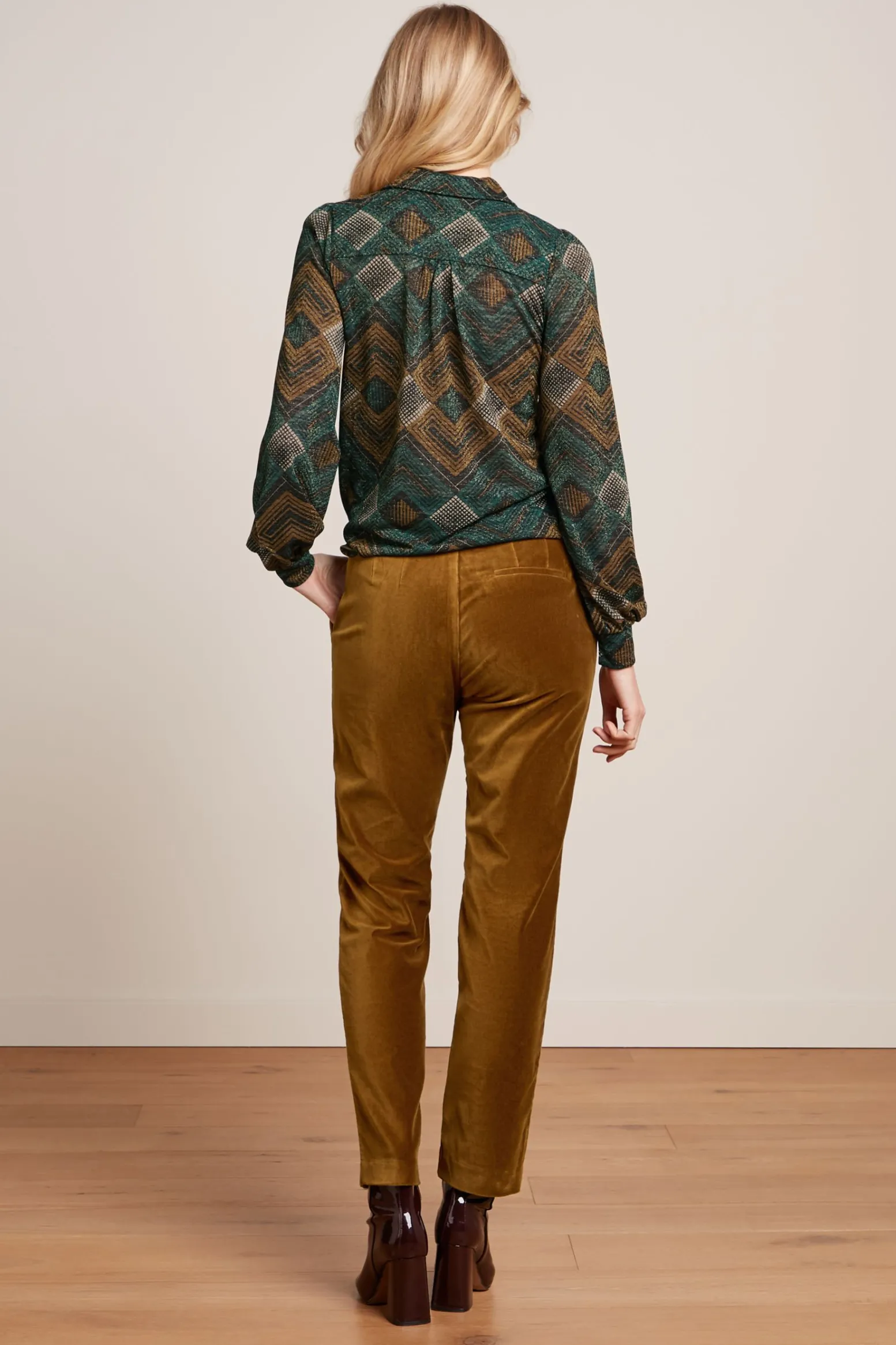 King Louie Blouses|Maisie Blouse Morrison Pine Green