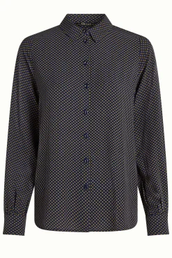 King Louie Blouses|Maisie Blouse Piper Evening Blue