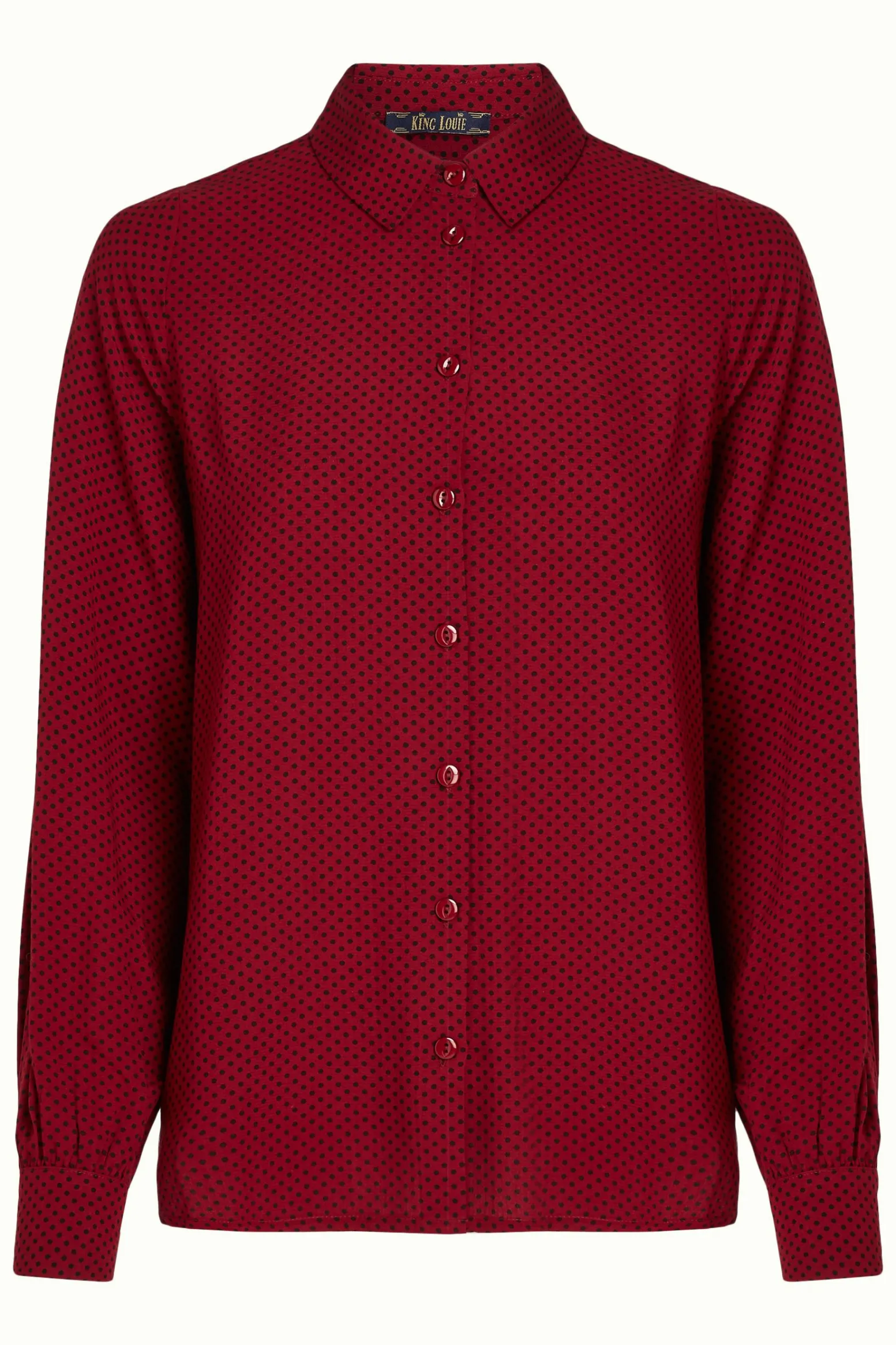 King Louie Blouses|Maisie Blouse Piper Cabernet Red