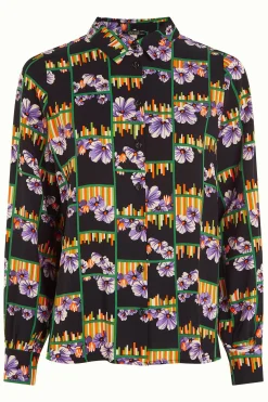 King Louie Blouses|Maisie Blouse Rebelle Black