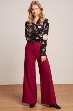 King Louie Blouses|Maisie Blouse Rising Evening Blue
