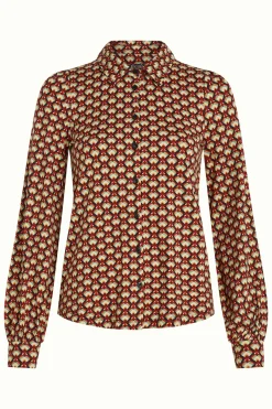 King Louie Blouses|Maisie Blouse Valet Cabernet Red