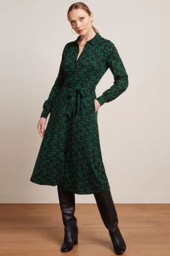 King Louie Jurken|Maisie Dress Marvin Para Green