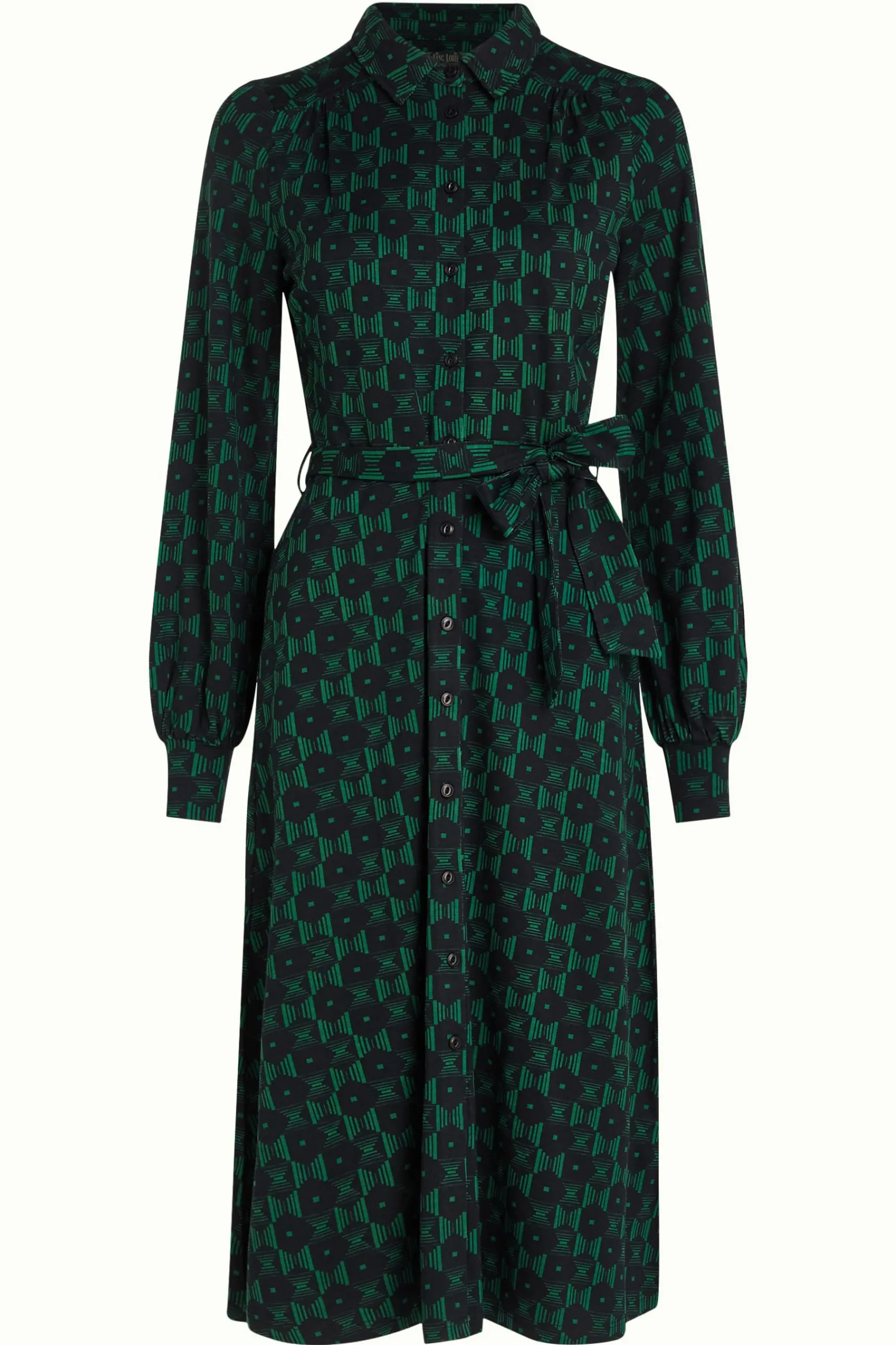 King Louie Jurken|Maisie Dress Marvin Para Green