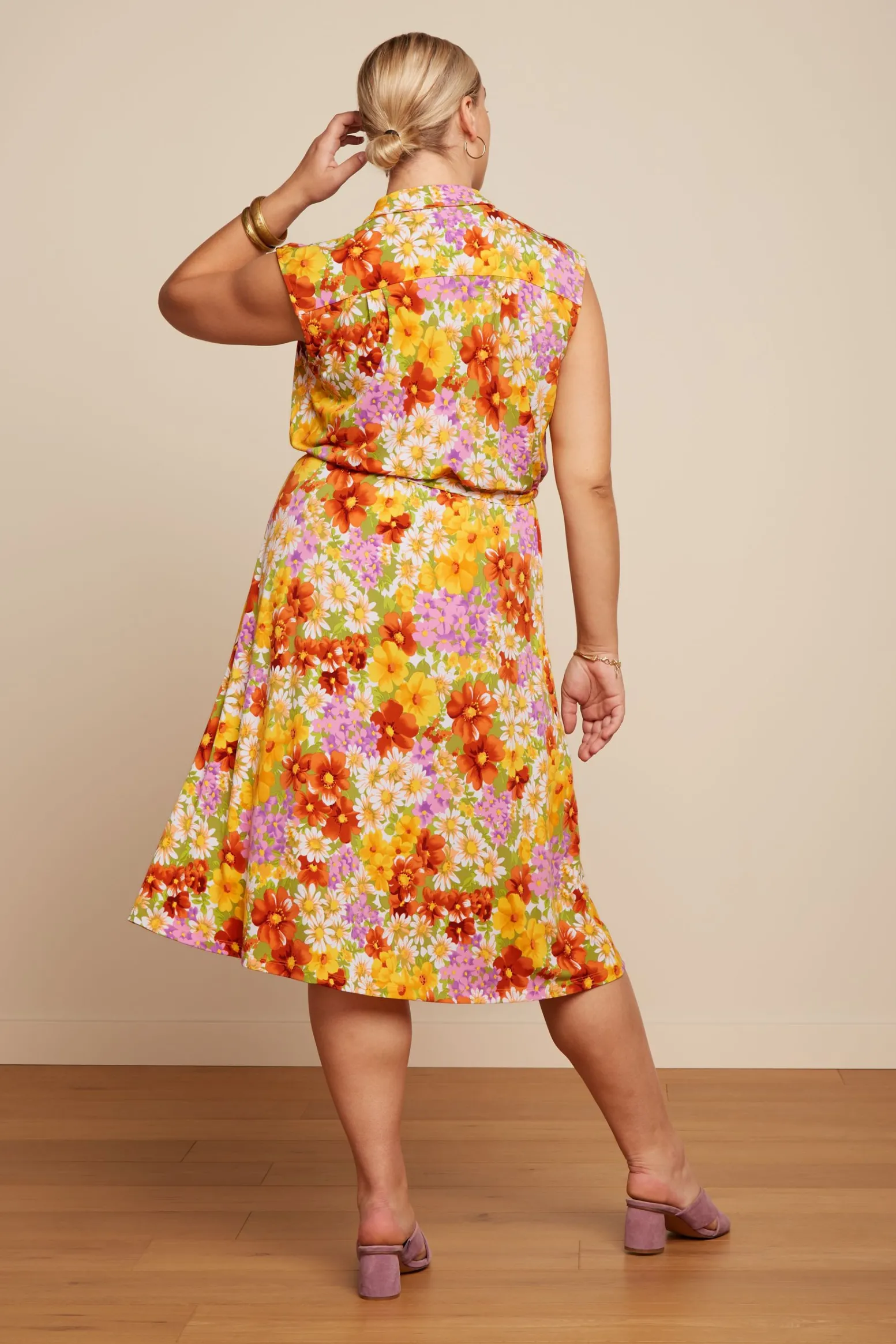 King Louie Jurken|Marianne Dress Marini Tuscan Yellow
