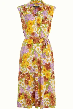 King Louie Jurken|Marianne Dress Marini Tuscan Yellow