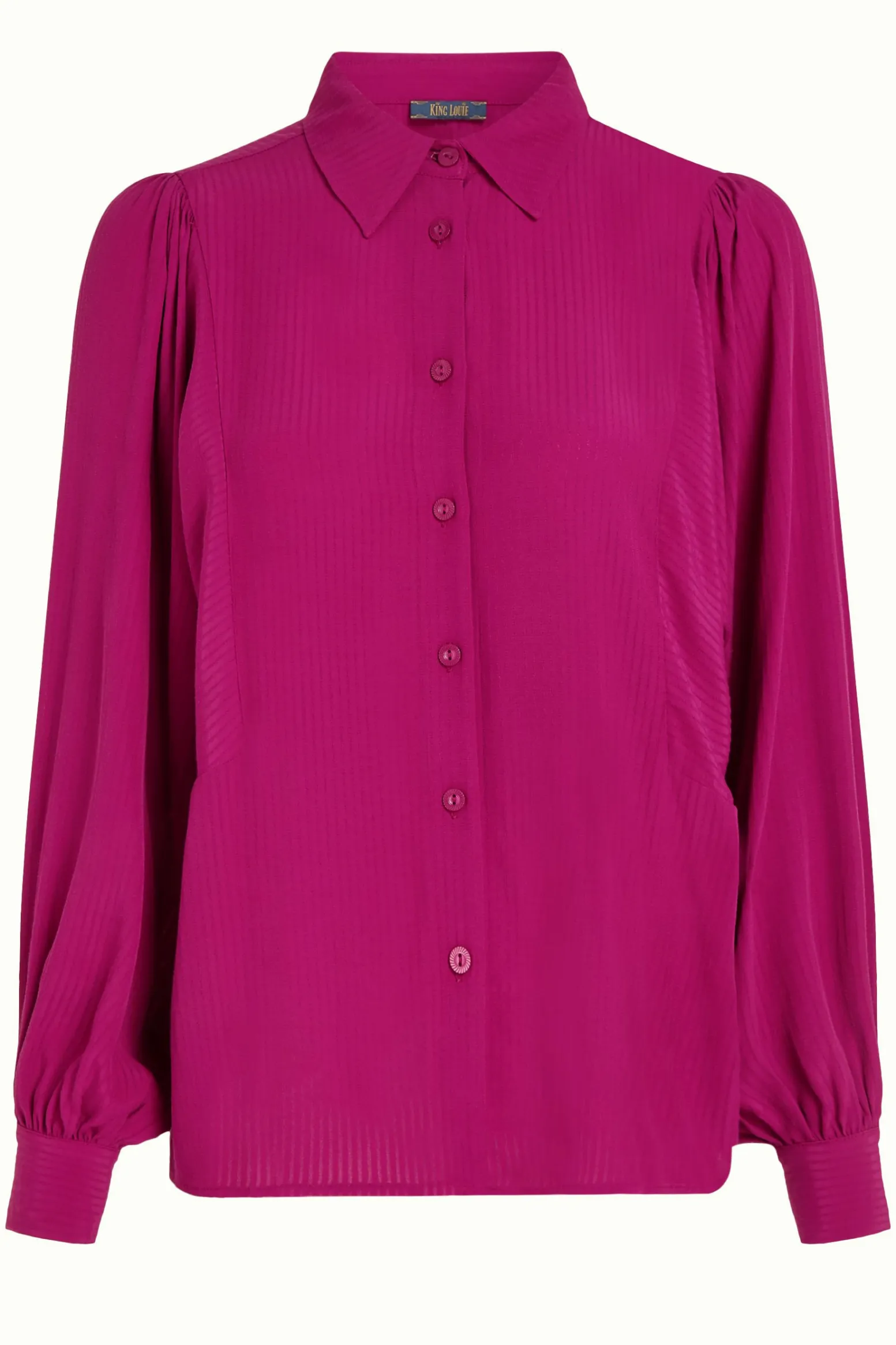 King Louie Blouses|Marisa Blouse Allegra Sparkling Fuchsia