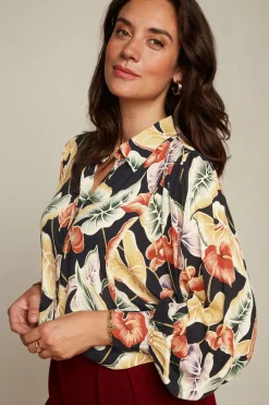 King Louie Blouses|Marisa Blouse Marmora Black