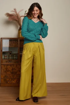King Louie Broeken|Marlene Pants Brighton Koi Yellow