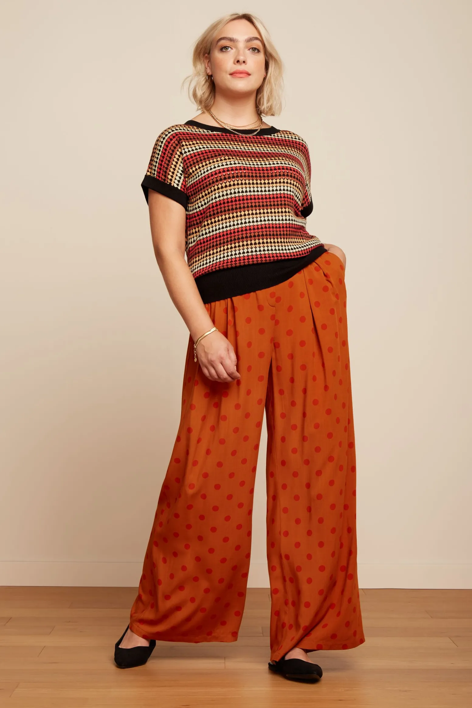 King Louie Broeken|Marlene Pants Melos Caramel