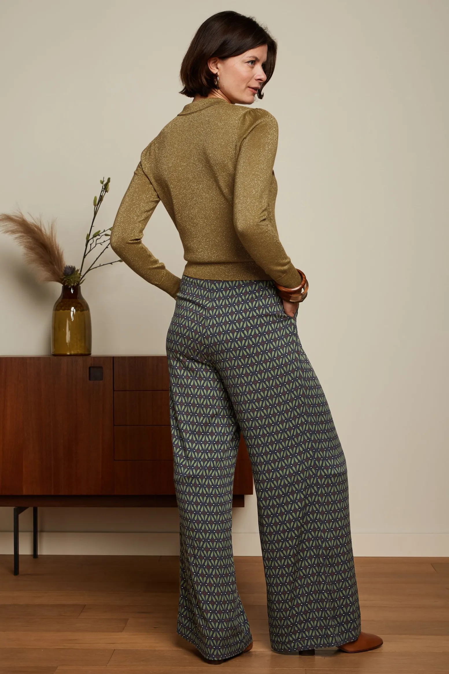 King Louie Broeken|Marlene Pants Parlour Tokyo Blue