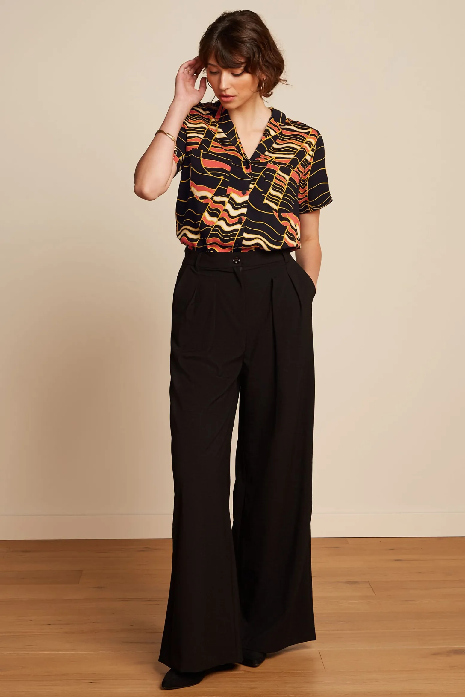 King Louie Broeken|Marlene Pants Timba Black