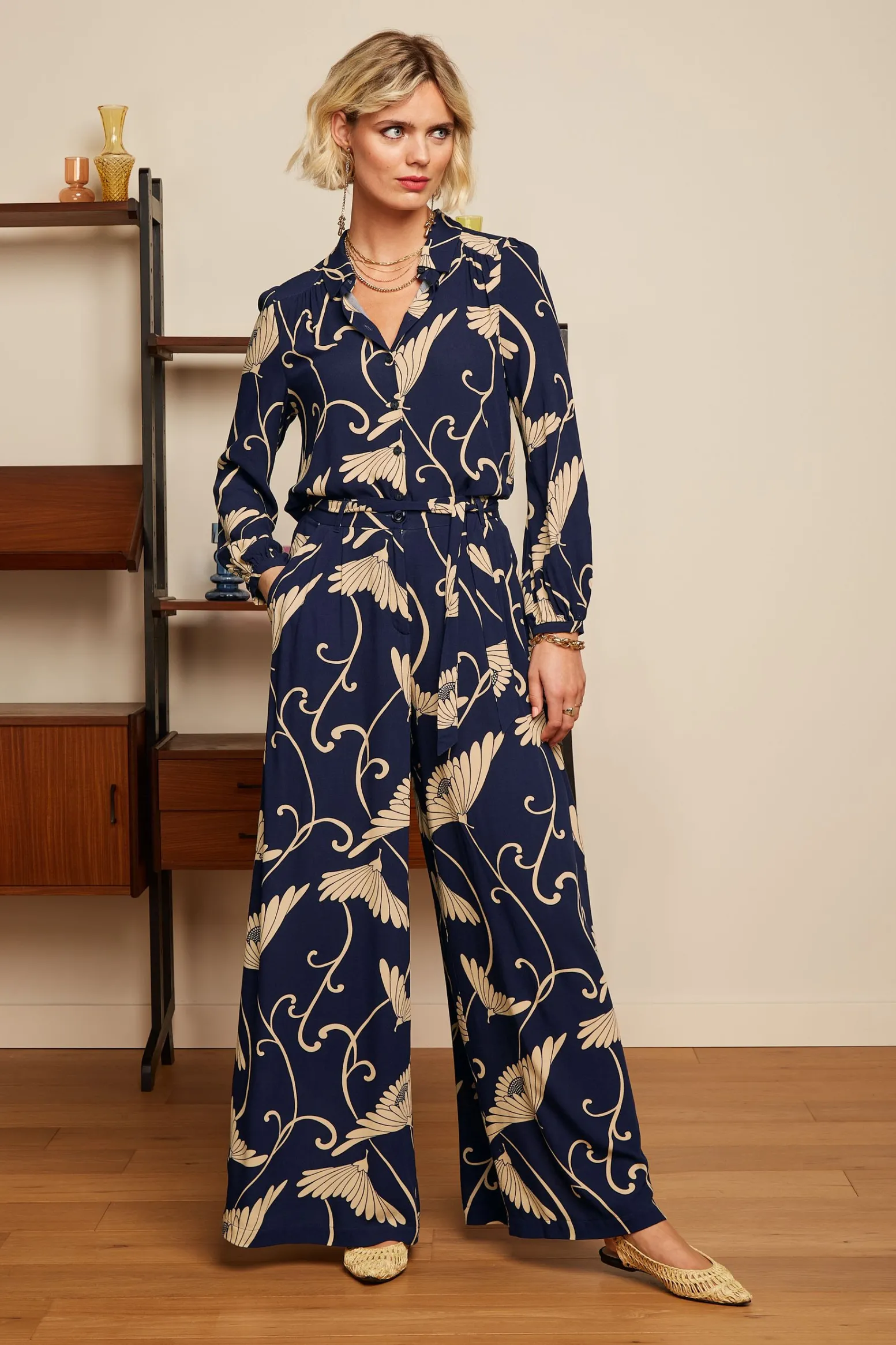 King Louie Broeken|Marnie Pants Pixy Evening Blue