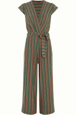 King Louie Jumpsuits|Mary Jumpsuit Castillo Stripe Black