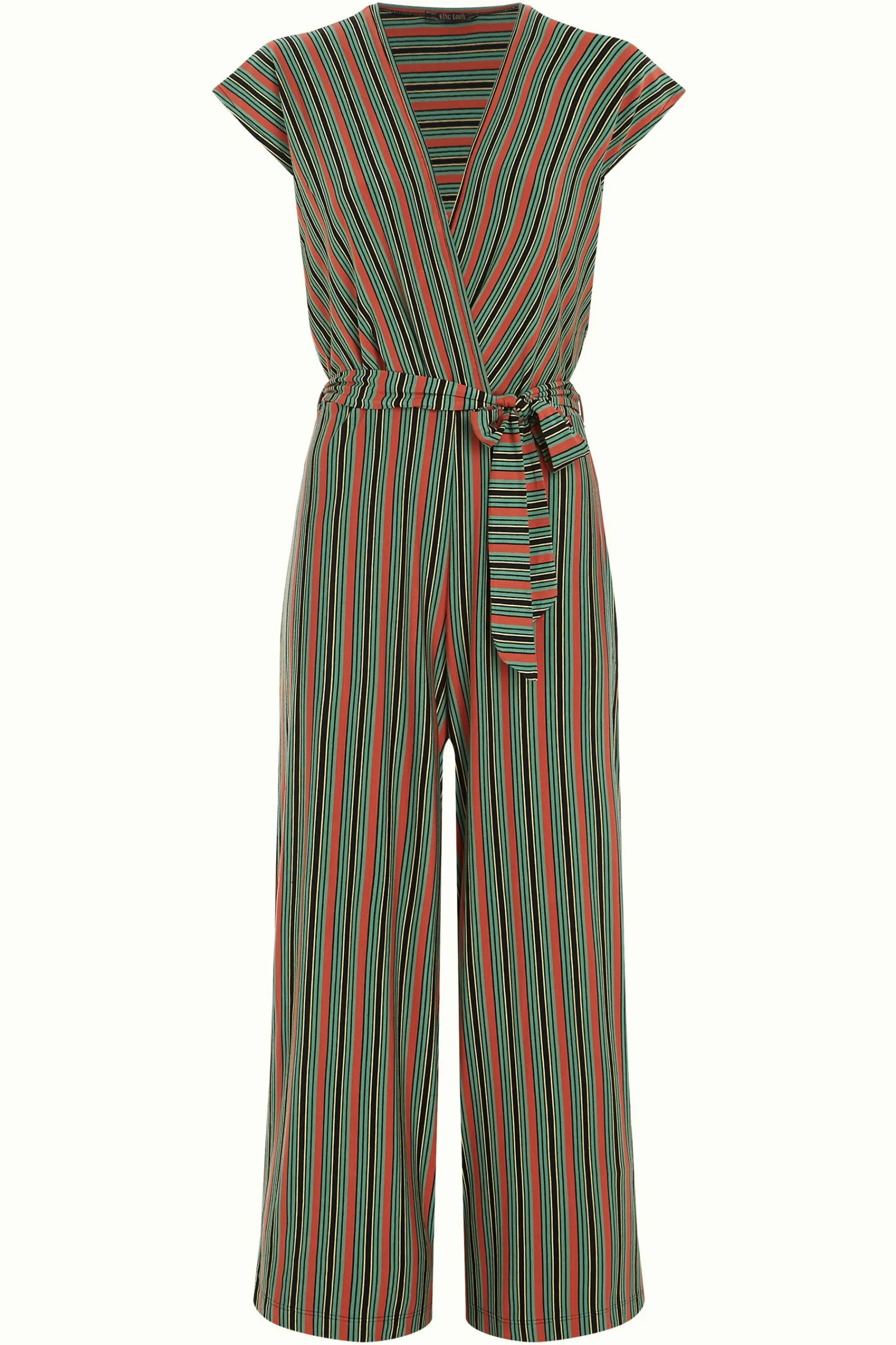 King Louie Jumpsuits|Mary Jumpsuit Castillo Stripe Black