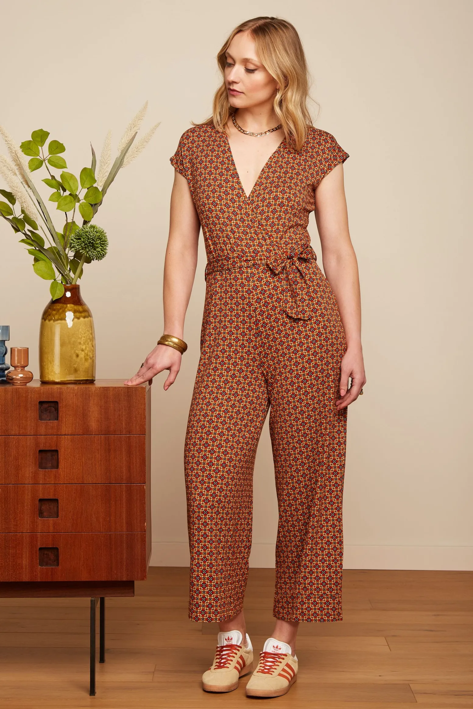 King Louie Jumpsuits|Mary Jumpsuit Miro Jalapeno Red