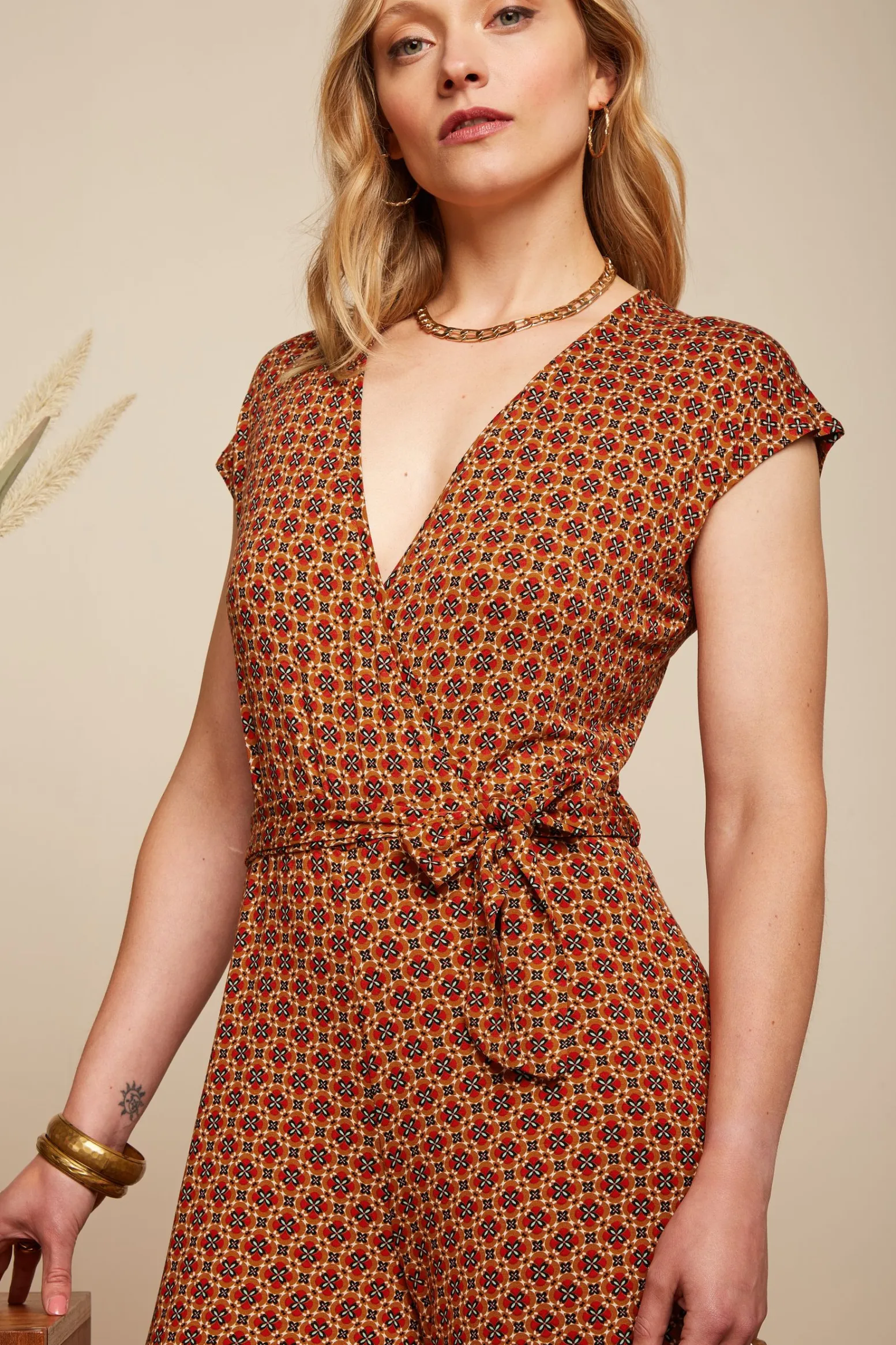 King Louie Jumpsuits|Mary Jumpsuit Miro Jalapeno Red